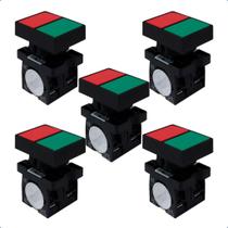 Kit Botão Duplo XB2-EL8325 Liga/Desliga Sem Iluminação 1NA+1NF