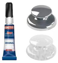 Kit Botão P/ Desencravar Unhas Podologia c/20 Un + COLA