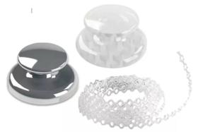 Kit Botão P/ Desencravar Unhas Podologia c/20 Un + Elástico