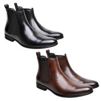 Kit Botas Chelsea Masculina Confortável de Couro Manutt Kit Botas Chelsea Masculina Confortável de Couro Manutt