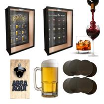 Kit Boteco Porta Rolhas, Porta Tampinhas, Abridor, PortaCopo Kit Boteco Porta Rolhas, Porta Tampinhas, Abridor, PortaCopo