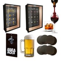 Kit Boteco Porta Rolhas, Porta Tampinhas, Abridor, PortaCopo Kit Boteco Porta Rolhas, Porta Tampinhas, Abridor, PortaCopo
