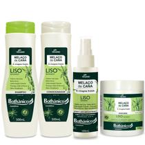 Kit Bothânico Liso Blindado Shampoo Cond Máscara 500ml Spray