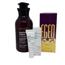 Kit Boticário Egeo Cogu+Spa Hidratante Ameixa Negra e Prailaine +Acido Hialuronico Alta Potencia