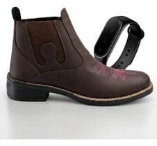 Kit botina femina country texana confortavel relógio digital tecnologico moderno dia a dia Kit botina femina country texana confortavel relógio digital tecnologico moderno dia a dia