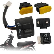 Kit Botões Interruptores Chave Luz Buzina Pisca Seta Shineray Jet 50 Jet 125 Kit Botões Interruptores Chave Luz Buzina Pisca Seta Shineray Jet 50 Jet 125