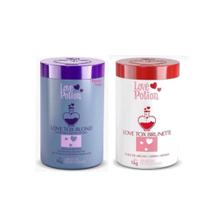 Kit botox love tox brunette + love tox blond 2x1000g - love potion