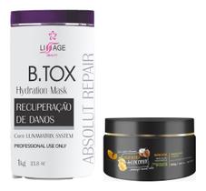 Kit Botox Profissional Com Formol 1250 Ml Brazilian Liss
