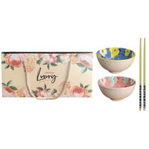 Kit Bowl Cerâmica 02 Peças Com Hashi Louça Oriental Mesa Posta Jantar Almoço Japonesa Sushi Lamen Sopas Presente Kit Bowl Cerâmica 02 Peças Com Hashi Louça Oriental Mesa Posta Jantar Almoço Japonesa Sushi Lamen Sopas Presente
