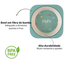 Kit Bowl + Talher Fibra de Bambu Pippo Kit Bowl + Talher Fibra de Bambu Pippo