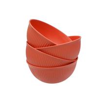 Kit Bowls com 4 Unid Plástico 380ml 2443538 Salmão - Quanhe Kit Bowls com 4 Unid Plástico 380ml 2443538 Salmão - Quanhe