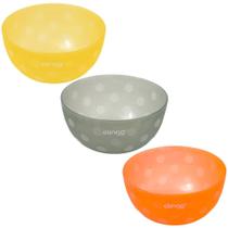 Kit Bowls MultiColorido Tigela Infantil 3 Unidades Clingo
