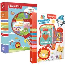 Kit Box Com 12 Minilivros Fisher-price Coleção Biblioteca do Bebê Primeiros Conceitos e Sentimentos Kit Box Com 12 Minilivros Fisher-price Coleção Biblioteca do Bebê Primeiros Conceitos e Sentimentos