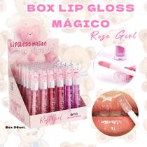 Kit Box com 36 Lip Gloss Ursinho Mágico Brilho Labial Maquiagem Rose Girls Febella - FEBELLA MAKEUP