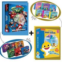 Kit Box Diversão e Heróis Baby Shark + Marvel Vingadores Kit Box Diversão e Heróis Baby Shark + Marvel Vingadores