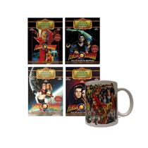 Kit box slim flash gordon coleção super heróis ed. colecionador - 8 dvds + caneca