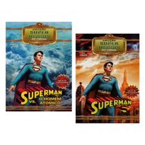 Kit box slim superman coleção super heróis do cinema - 04 discos