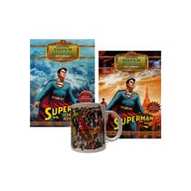 Kit box slim superman coleção super heróis do cinema - caneca