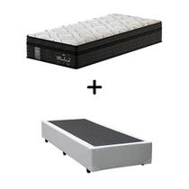 Kit Box Solteiro e Colchão Madrid Molas Ensacadas Probel Branco
