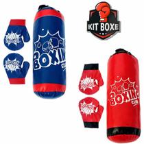 Kit Boxe Infantil Saco de Pancada com Par de Luvas Completo Kit Boxe Infantil Saco de Pancada com Par de Luvas Completo