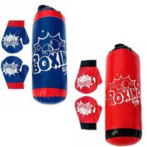 Kit Boxe Infantil Saco de Pancada com Par de Luvas Completo - REF ZB2039