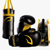 Kit Boxe Muay Thai Infantil Pretorian Amarelo Kit Boxe Muay Thai Infantil Pretorian Amarelo