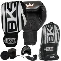 Kit Boxe Muay Thai - Luva Bandagem Bucal - Bks