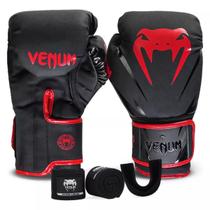 Kit Boxe Venum Impact 2.0: Luva + Bandagem + Bucal - Vermelho