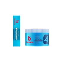 Kit Bozzano Creme Barbear Hidratação+Gel Fixador Azul