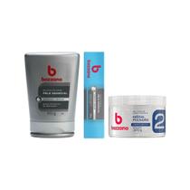 Kit Bozzano Pele Sens Cr Barbear+Gel Pos Barba+Gel Fix Inc