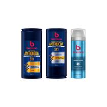 Kit Bozzano Shamp+Cond Antiqueda+Espuma Barbear Hidratação