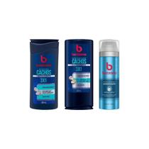 Kit Bozzano Shamp+Cond Cachos+Espuma Barbear Hidratação Kit Bozzano Shamp+Cond Cachos+Espuma Barbear Hidratação