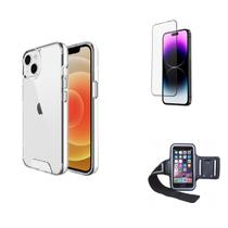Kit Braçadeira ÍPhone 14 + Capa + Pelicula De Vidro 3D Kit Braçadeira ÍPhone 14 + Capa + Pelicula De Vidro 3D