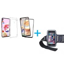 Kit Braçadeira LG K51s + Capa + Pelicula De Vidro 3D Kit Braçadeira LG K51s + Capa + Pelicula De Vidro 3D
