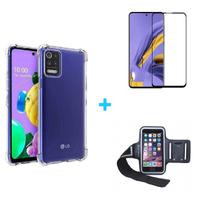 Kit Braçadeira LG K52 + Capa + Pelicula De Vidro 3D Kit Braçadeira LG K52 + Capa + Pelicula De Vidro 3D