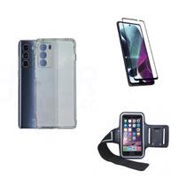 Kit Braçadeira Moto G200 + Capa + Película De Vidro 3D Kit Braçadeira Moto G200 + Capa + Película De Vidro 3D