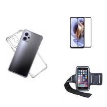 Kit Braçadeira Motorola Moto G23 + Película De Vidro 3D + Capa Kit Braçadeira Motorola Moto G23 + Película De Vidro 3D + Capa