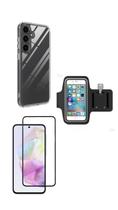 Kit Braçadeira Samsung Galaxy A35 + Película De Vidro 3D + Capa Kit Braçadeira Samsung Galaxy A35 + Película De Vidro 3D + Capa