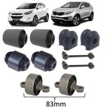 Kit Braço Buchas Suspensão Traseira Ix35 Sportage 2010 2017 83mm Kit Braço Buchas Suspensão Traseira Ix35 Sportage 2010 2017 83mm