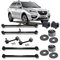 Kit braço e bucha suspensão traseira completa lifan x60 2013 2014 2015 2016 2017 2018 2019