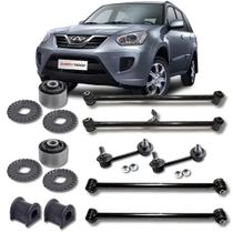 Kit braço e bucha suspensão traseira completa tiggo 2 2009 2010 2011 2012 2013 2014 2015