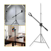 Kit Braço Girafa 50cm com Ball Head TPFoto e Suporte para Celular Universal Kit Braço Girafa 50cm com Ball Head TPFoto e Suporte para Celular Universal