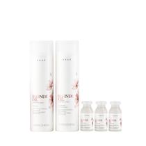 Kit Braé Blonde Oil By Ana Paula Siebert - Shampoo 250ml + Condicionador 250ml + Ampola 13ml (3 Unidades)