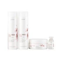 Kit Braé Blonde Oil By Ana Paula Siebert - Shampoo 250ml + Condicionador 250ml + Máscara 200g + Ampola 13ml