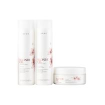 Kit Braé Blonde Oil By Ana Paula Siebert - Shampoo 250ml + Condicionador 250ml + Máscara 200g Kit Braé Blonde Oil By Ana Paula Siebert - Shampoo 250ml + Condicionador 250ml + Máscara 200g