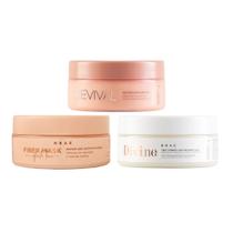 Kit Braé Cronograma Mask Divine, Revival e Fiber Mask 3x200g Kit Braé Cronograma Mask Divine, Revival e Fiber Mask 3x200g