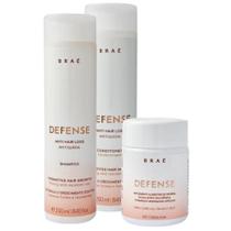 Kit Braé Defense Shampoo 250ml, Condicionador 250ml, Suplemento (CAPS30) (3 produtos)