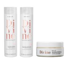 Kit Braé Divine Absolutely Smooth Antifrizz Shampoo 250ml + Condicionador 250ml + Máscara 200g