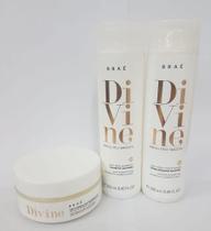 Kit Braé Divine Absolutely Smooth Antifrizz Shampoo 250ml + Condicionador 250ml + Máscara 200g