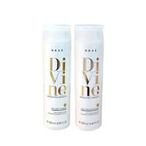 Kit Braé Divine Absolutely Smooth Antifrizz Shampoo 250ml + Condicionador 250ml
